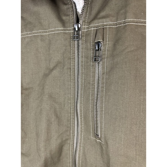 Kuhl Burr Lined Vest Canvas Berber Fleece Trim Vintage Patina Dye Men's Size XL - Picture 9 of 12